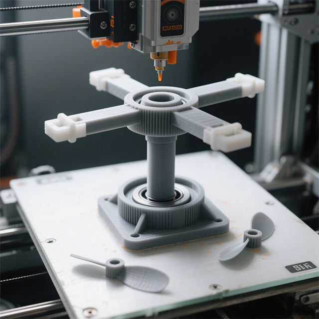 Shenzhen Printing Service 3d Printing Machining Plastic Small Fan Custom Parts