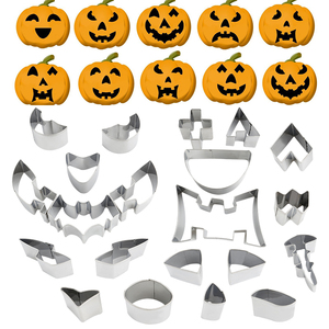 Moule à biscuits en forme de <span class=keywords><strong>citrouille</strong></span> et de chauve-souris pour <span class=keywords><strong>Halloween</strong></span> Moule à biscuits en acier inoxydable pour décoration de gâteaux pour <span class=keywords><strong>Halloween</strong></span> - Product Image 3
