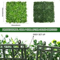 Station de propagation intérieure avec fausse herbe verte feuille murale plante artificielle panneaux muraux muraux panneau décoratif mural
