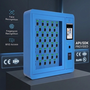 Wandmontierter Fingerabdruck-Gesichtserkennungs-RFID-Smart-Key-Schließfachschrank Elektronisches Schlüsselverwaltungssystem für Immobilienagenturen und Fahrzeuge - Product Image 1