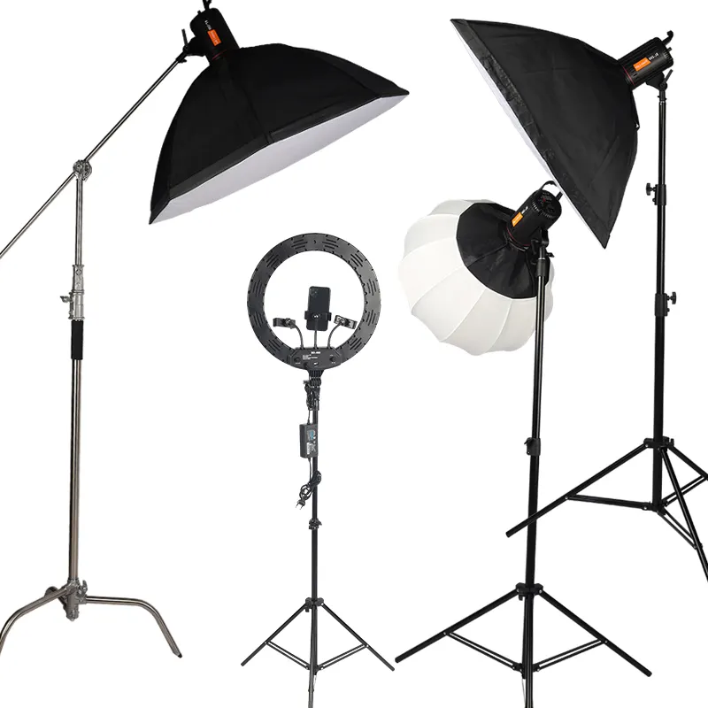 LED Continuous Light Photo Video Studio Light Portable Photography Lighting Kit and Soft Box