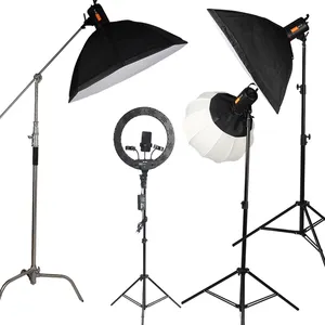 Kit d'éclairage LED continu pour Studio Photo et vidéo, Kit d'éclairage Portable pour photographie et boîte à lumière