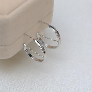 Anneau de doigt réglable en argent S925 avec support de perle DIY, accessoire d'activité tournesol, composants et accessoires de bijoux 1342 - Product Image 1