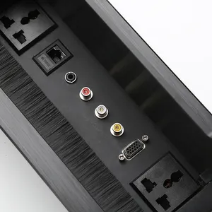 Multi-fungsi Mudah merakit desktop power outlet soket di meja konferensi