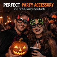 Lunettes d'Halloween tendance aux formes variées, lunettes effrayantes pour fêtes costumées, cadeaux de fête, fournitures de carnaval et de déguisement