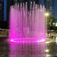 Fontaine musicale dansante pour extérieur, jardin, parc, place publique, avec buses en acier inoxydable pour sol sec ou aquatique