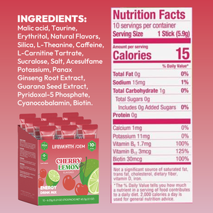 LIFEWORTH - Polvo Energético con Cafeína en Sobres con Vitaminas del Grupo B y L-Teanina <span class=keywords><strong>para</strong></span> Antes del Ejercicio y Apoyo Inmunológico - Product Image 3