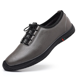 Mocasines de cuero para hombre, sin cordones, suela blanda, cómodos para conducir, color negro y gris, con costuras y borlas, Wenzhou Zhejiang - Product Image 4