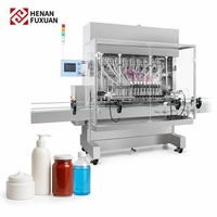 Machine de remplissage automatique à 10 têtes avec trémie de 150 L pour crème, shampoing, sauce tomate et produits chimiques