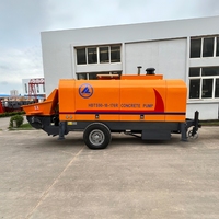 Pompa Beton Mesin Diesel Tekanan Tinggi Hbt30 Hbt40 Hbt50 Hbt60 Hbt80 Cbm Trailer Pompa Beton untuk Bangunan 30 Lantai