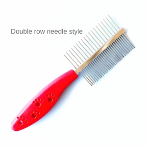 Peine para Gatos y Perros de Plástico Ecológico y Acero Inoxidable, con Dientes Largos y Cortos, de Una Sola Hilera, para Eliminar el Pelo de Mascotas, Venta al por Mayor - Product Image 4
