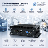 MiniPC Industrial Intel Core I5-1235U, Compatible con 32GB DDR4 SSD, 4 Puertos USB, 2 Puertos RJ45 Giga LAN, HD+VGA, Win11/Linux, Completamente Nuevo