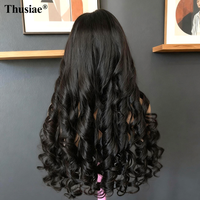 Perruques de cheveux humains Remy vierges bruts à ondulations longues et lâches, 30-40 pouces, pour femmes noires, avec dentelle frontale naturelle et ondulations profondes et lâches