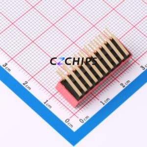 DA-10-R DIP Switch Through hole Component (THT) Switch ( Number of Switch Sections: 10 )( Lead Spacing: 2.54mm )( Color: Red ) - Product Image 2