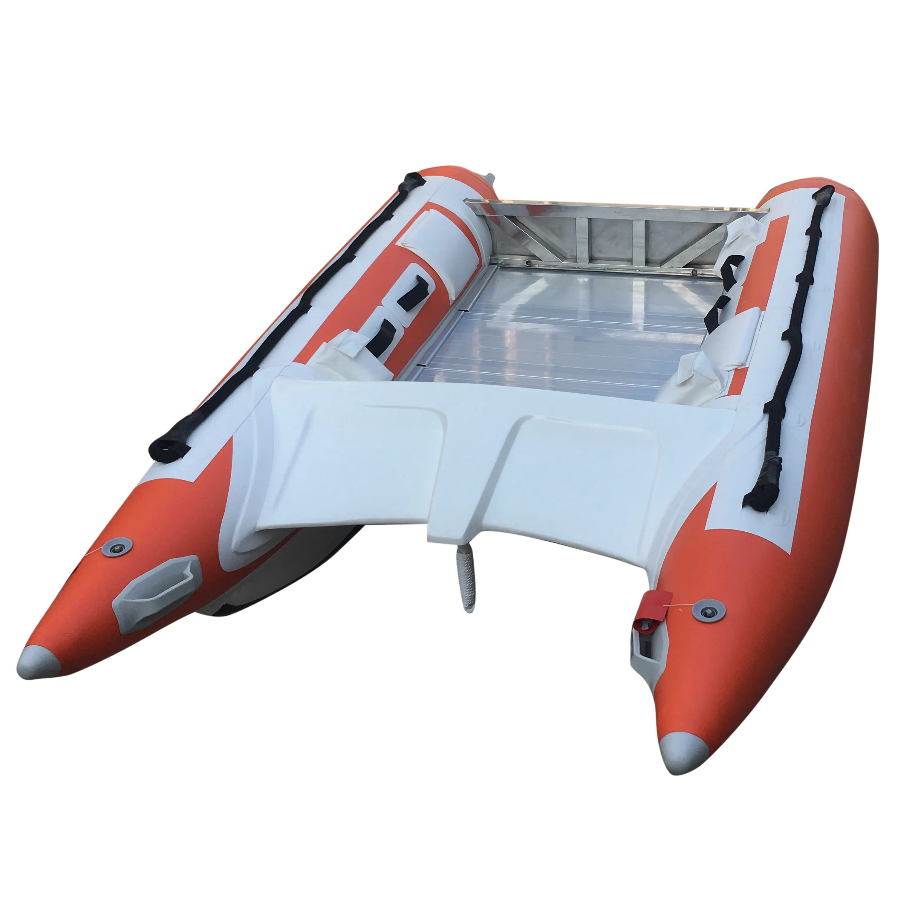 Goethe GTG335 Go boat small size Yacht Inflatable Boat luxury catamaran with aluminum floor For Sale