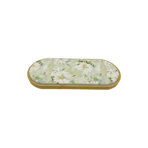 QuickDry bambou évier Caddy organisateur distributeur plateau pour savon et éponge comptoir étendoir en <span class=keywords><strong>gris</strong></span> pour le stockage de bol à vaisselle - Product Image 1