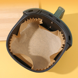 Papier pour friteuse à air carré 17cmx4.5cm 50 feuilles, silicone de qualité alimentaire, absorbant l'huile, tapis de cuisson jetable, utilisation en cuisine - Product Image 1