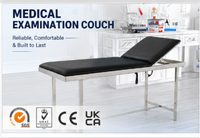 Mesa de Examen Hospitalaria de Acero Inoxidable Directo de Fábrica con Respaldo Ajustable para Equipos de Rehabilitación en Hospitales