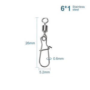 NOEBY – accessoires de pêche au leurre haute résistance, clip pivotant - Product Image 6