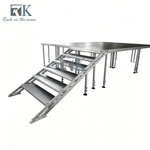 เวทีอลูมิเนียมแบบโมดูลให้เช่าพร้อมบันไดพกพาสำหรับงานเทศกาล - Product Image 1