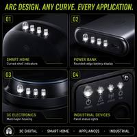 Pipa Lampu LED Langkah Lengkung Kolom Pemandu Cahaya Kustom OEM ODM Langsung dari Pabrik Diameter 2-10mm Panjang 3-20mm Berdasarkan Gambar Kustom