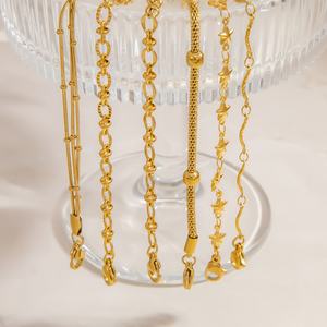 Fashionable 18k Gold Plated Stainless Steel <b>Charm</b> Bracelet Jewelry Women Simple High-End Design Versatile Light Luxury Jewelry - Product Image 4