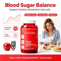 Permen Jeli Cuka Apel Penambah Energi dengan Vitamin B12, Asam Folat, Bit, dan Zat Besi untuk Mendukung Pembentukan Sel Darah Merah