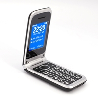 L2401 Téléphone mobile senior à double écran Sos Button Keypad 4G Bands Flip 2.4 "/1.77"