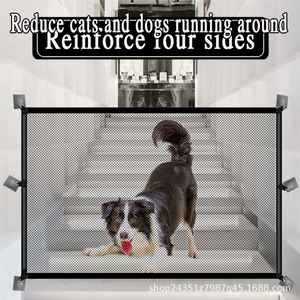 Clôture pour animaux de compagnie rectangulaire, motif à pois noirs, facile à assembler, barrière pour animaux de compagnie d'intérieur et d'extérieur, pour chats, chiens, poulets, canards, protection de sécurité - Product Image 5