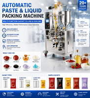 Machine automatique de remplissage, scellage et emballage de sachets de pâte de tomate à haute précision pour liquides chimiques et sauce chili