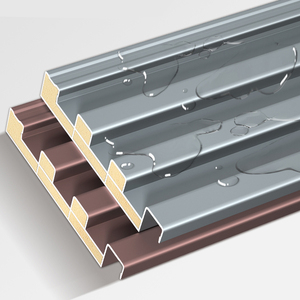 Alumtimes 3D 4D hạt gỗ rãnh trang trí rãnh nhôm tuyệt vời bảng tường tấm nhôm cho tường nội thất và trần nhà - Product Image 5