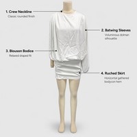 Robe mini moulante dos nu Y2K, couleur unie, imprimé numérique, respirante, lavable, tenue de club streetwear