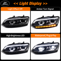 Für Volkswagen VW Polo 2011-2018 LED-Scheinwerfer-Set Laser-Projektor-Linse DRL Blinker Frontleuchte Upgrade-Ersatz
