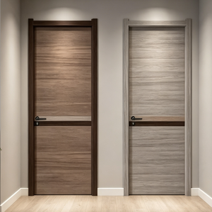 Porte intérieure moderne Qifan en bois massif avec structure en contreplaqué et isolation phonique pour placard de rangement - Product Image 2