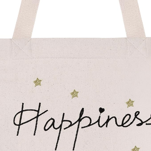 Bolsas de Lona de Algodón Reutilizables, Ecológicas, Biodegradables y Modernas con Impresión Personalizada y Asa Integrada - Product Image 4