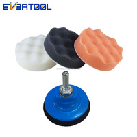 Almohadilla de espuma para pulir EVERTOOL de 3 pulgadas, Mini Kit de pulido de puntos, removedor de remolino, pulido y detalles de espuma