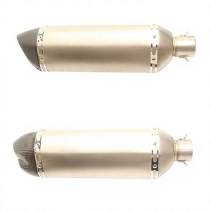 Pot d'échappement hexagonal en fibre de carbone pour moto, 51 mm, silencieux universel, isolation thermique pour trajets quotidiens - Product Image 4