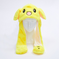 Cappello con Orecchie di Coniglio in Peluche, Giocattolo con Airbag e LED, Regalo Trendy