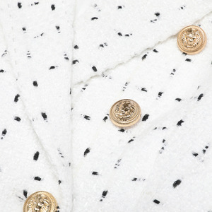<span class=keywords><strong>Blazer</strong></span> Wanita Bergaya Eropa Elegan, Motif Kotak-kotak, Anti Kusut, Berkualitas Tinggi, Desain Kantor Kasual, Kerah Notch, Kancing Dua Baris - Product Image 6
