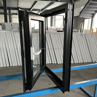 Ventanas Modernas Americanas de Aluminio con Doble Acristalamiento, Tipo Casement, Resistentes a Huracanes, Aisladas Acústicamente, con Certificación Energy Star y CE