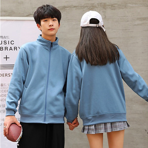 เสื้อสเวตเชิ้ตคอตั้งบุขนแกะสำหรับฤดูใบไม้ร่วงและฤดูหนาว แขนยาว มีซิป สวมใส่สบายๆ ใช้ได้ทุกวัน - Product Image 1