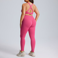 Ensemble 2 pièces de sport respirant et à séchage rapide pour femme, grande taille, idéal pour la course et l'exercice