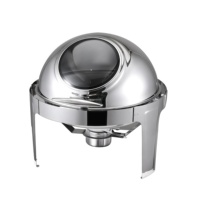 Chauffe-Plat Professionnel en Acier Inoxydable avec Fenêtres en Verre, Chauffage Électrique, Capacité 6L, Idéal Hôtels et Restaurants - FULAIXIN