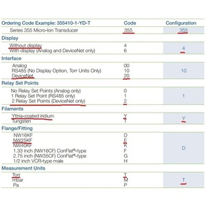 Accesorios de control industrial 355420-2 Manómetro para mantenimiento de equipos de automatización - Product Image 3