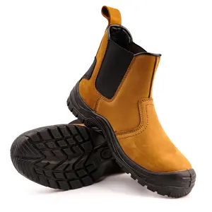 تشيلسي الصناعية جلدية S1P الصلب اصبع القدم للماء أحذية أمان إسرائيل أحذية عمل