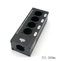Boîtier électronique en aluminium RJ45 XLR DMX Extender Mâle/Femelle pour scène, studio d'enregistrement, Gigabit Ethernet, signal haute vitesse