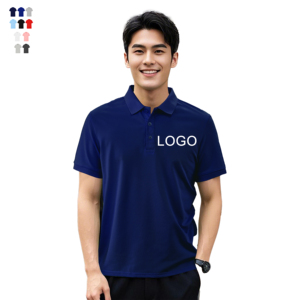 เสื้อโปโลขายส่ง ออกแบบโลโก้เองได้ หรูหรา สำหรับกีฬากอล์ฟ ผู้ชาย ผ้าฝ้ายผสมโพลีเอสเตอร์ ระบายอากาศได้ดี เสื้อโปโลเปล่า ปักโลโก้ได้ - Product Image 1
