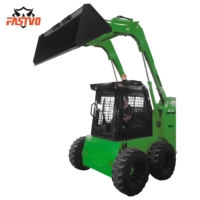 SP-38 EPA CE الصين محرك الديزل مصغرة مجرفة عجلة لوادر انزلاقية التوجيه