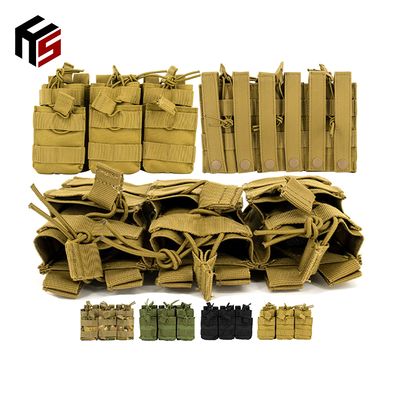 600D Oxford Tactical Molle Тройной подсумок для журналов Слой Открытый подсумок для журналов с открытым верхом