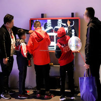 Equipo de Juego Interactivo con Pantalla Táctil de Pared de Agua Virtual, Personalizado, Económico, al por Mayor, para el Aprendizaje Científico de Niños